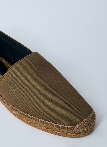 Saint Laurent Cotton Espadrilles Brown sla0259030
