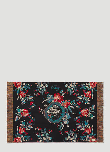 Grotesque Garden Reversible Blanket Gucci Grotesque Garden Reversible Blanket Black wps0680001