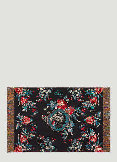 Gucci Grotesque Garden Reversible Blanket Black wps0680001