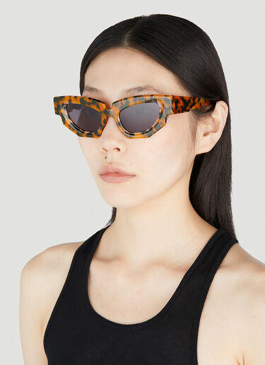 Kuboraum F5 Tortoiseshell Sunglasses Orange kub0354008