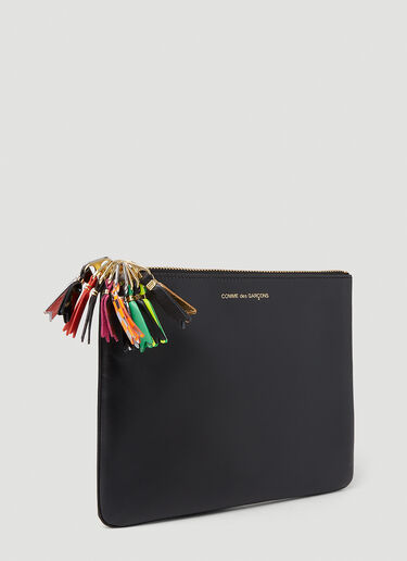 Comme des Garçons Wallet 徽标拉链头钱包 黑色 cdw0351026