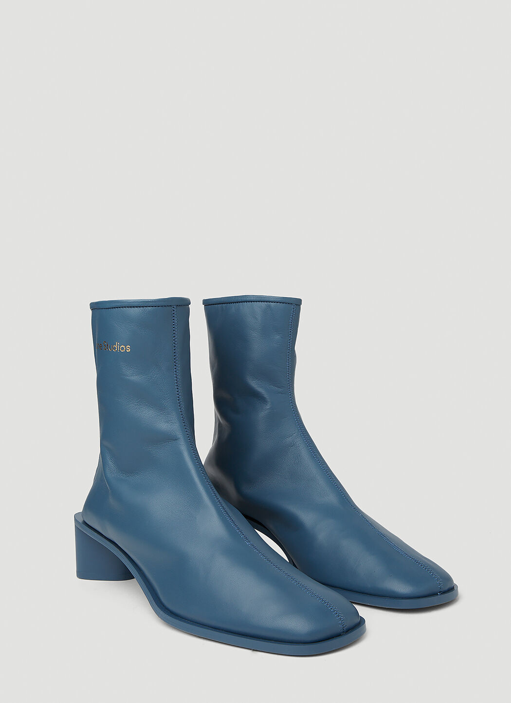 Acne studios leather ankle boots 2025