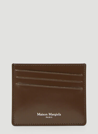 Maison Margiela Leather Card Holder Brown mla0143050