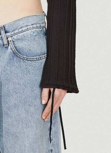 TheOpen Product Drape Bolero Knit Top Black top0248003