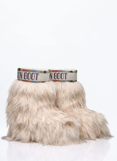 Moon Boot Icon Yeti Mid Boots Beige mnb0260001
