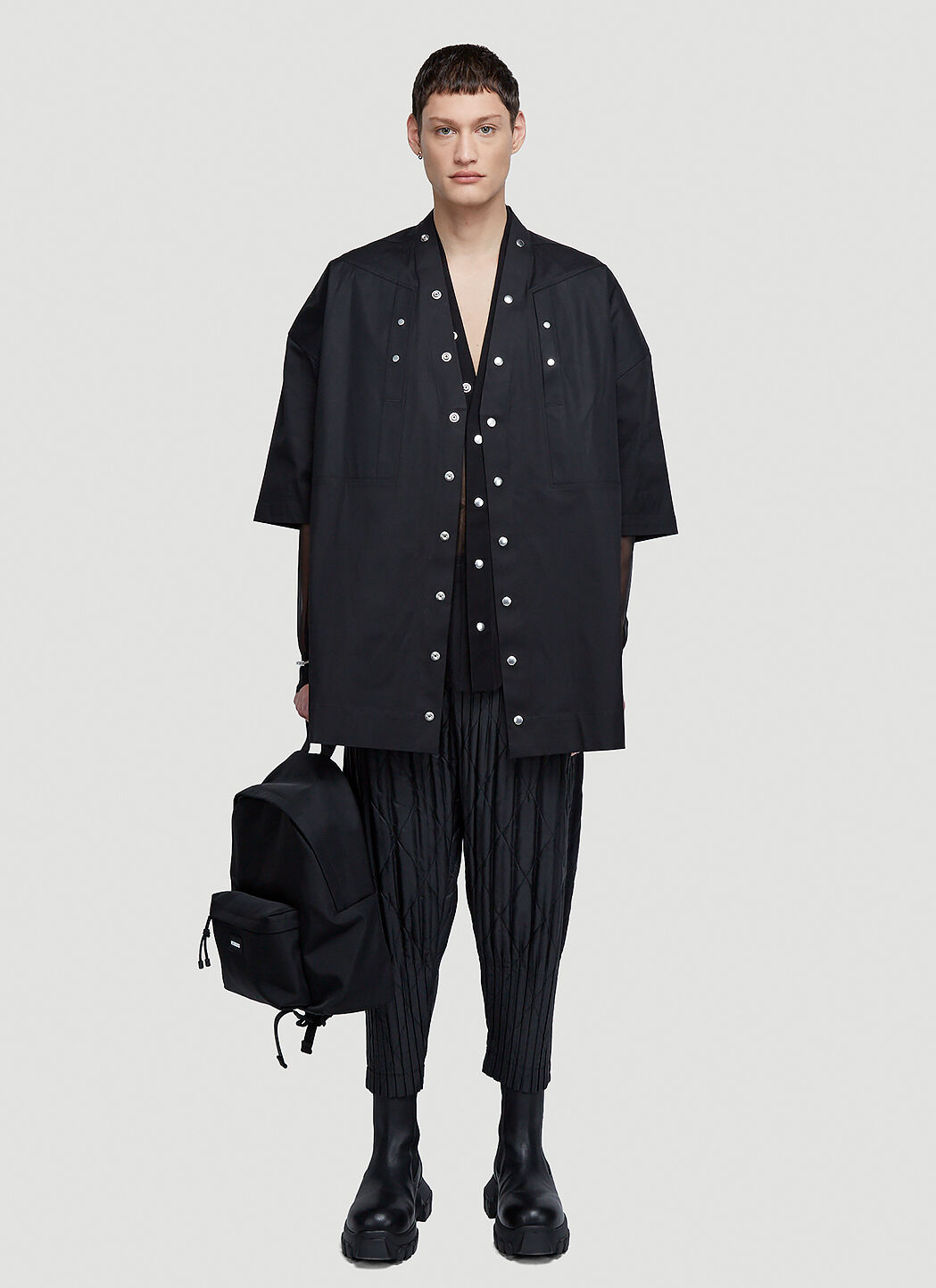 Rick Owens Faun Shirt in Black | LN-CC