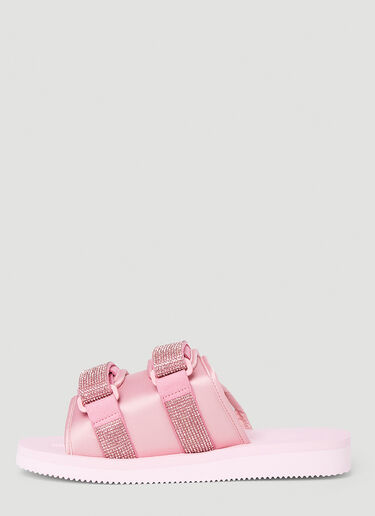 Blumarine x Suicoke Moto Low Slides Pink blm0252030