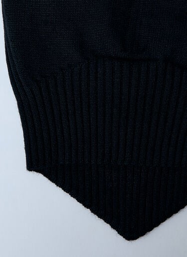 사다리 패턴 울 발라클라바 Rick Owens 사다리 패턴 울 발라클라바 블랙 ric0160012