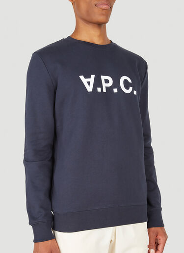 A.P.C. VPC ロゴスウェットシャツ ブルー apc0149011