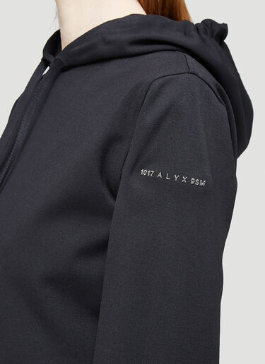 1017 ALYX 9SM Cropped Hooded Sweatshirt Black aly0243011