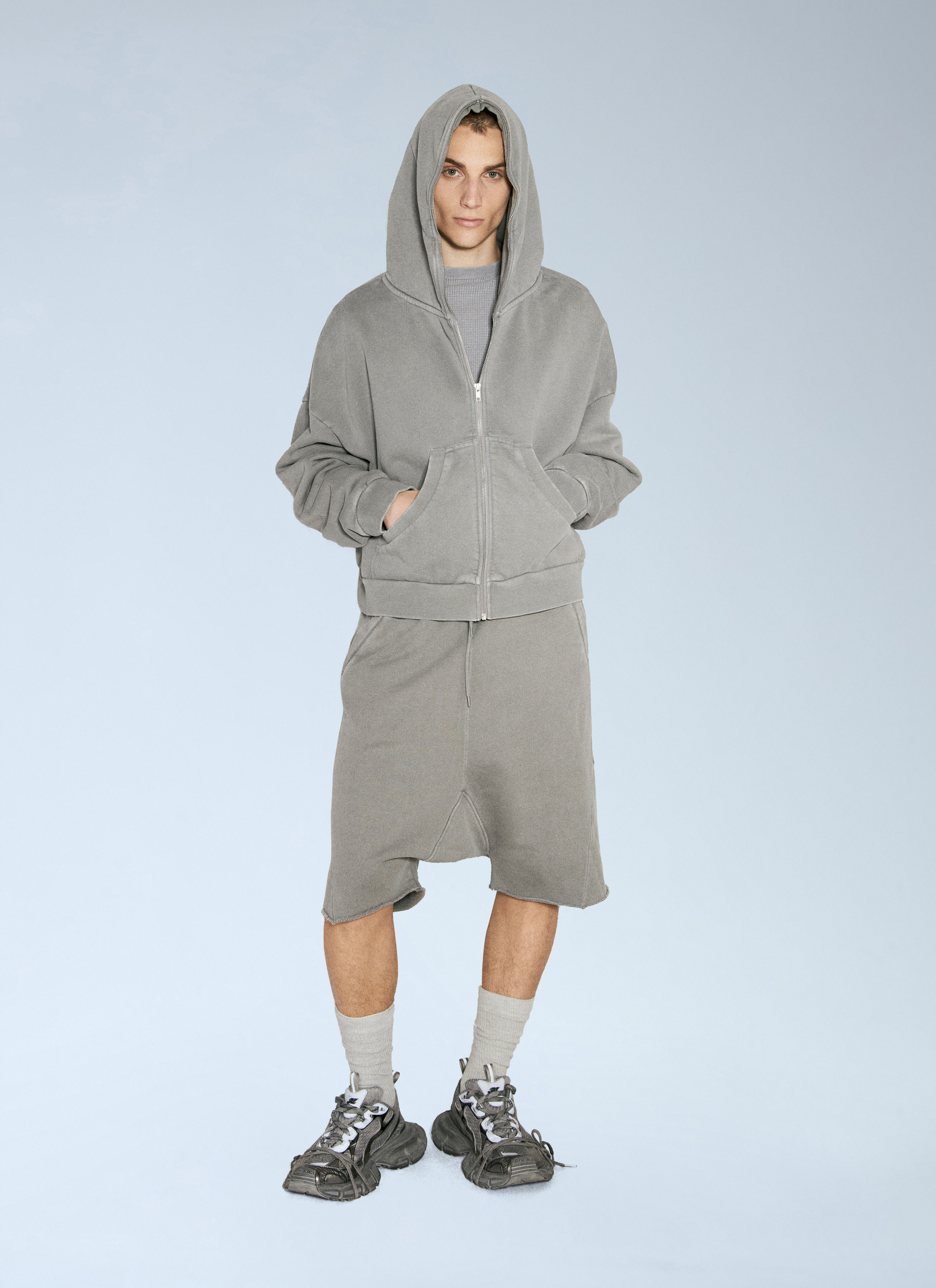 Entire Studios Men's' Heavy Drop Bermuda Shorts in Grey | LN-CC®