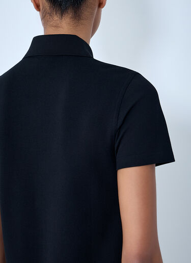 Saint Laurent Polo Mini Dress Black sla0263015