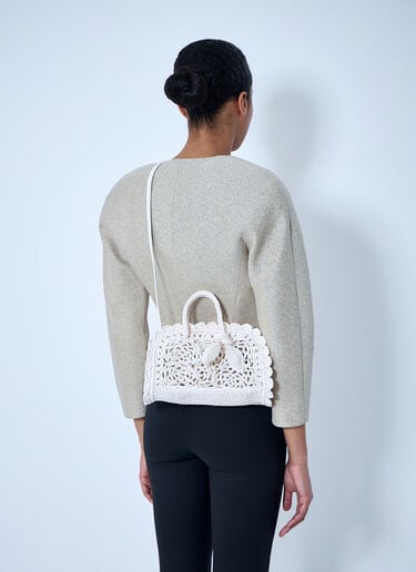 Jacquemus 르 쁘띠 투리스모 크로셰 핸드백 화이트 jac0264053