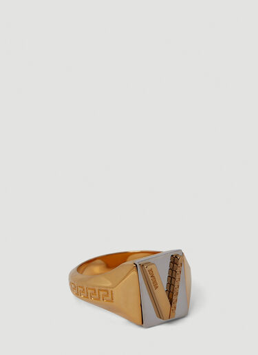 Versace V Greca 标志戒指 金色 ver0150024