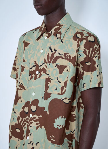 LN-CC® - NOMARHYTHM TEXTILE: Camo Flower Summer Shirt - Beige NOMARHYTHM TEXTILE Camo Flower Summer Shirt Beige nom0164002