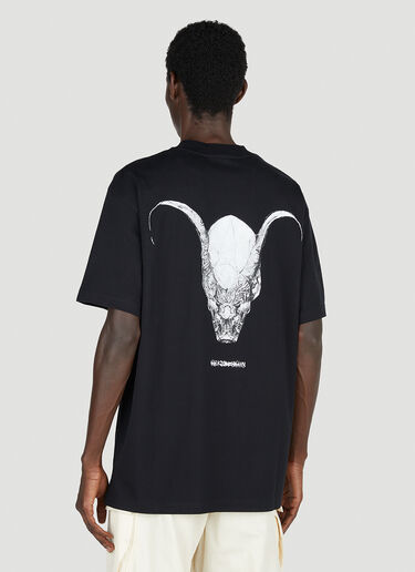 Han Kjøbenhavn Goat Skull Print Boxy T-Shirt Black han0153003