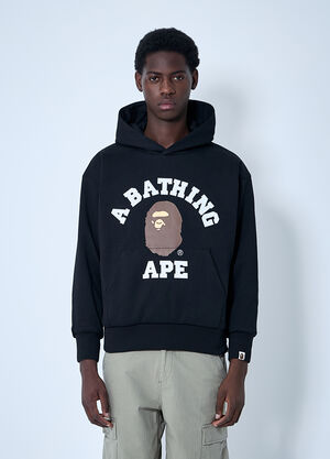 A BATHING APE® パッド入りフード付きスウェットシャツ  ブラック aba0158004