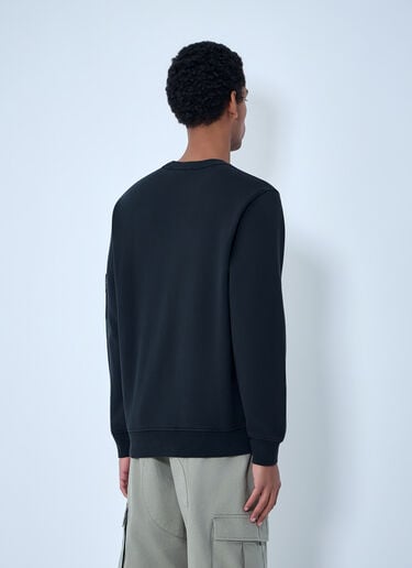 Stone Island Logo Motif Sweatshirt Black sto0164016