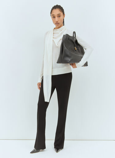 Bottega Veneta Matt Flared Pants Black bov0258005