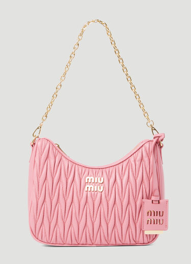 Matelassé Leather Shoulder Bag Miu Miu Matelassé Leather Shoulder Bag Pink miu0254067