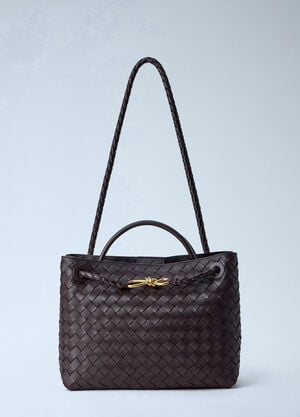 Bottega Veneta 미디엄 안디아모 핸드백 브라운 bov0254060