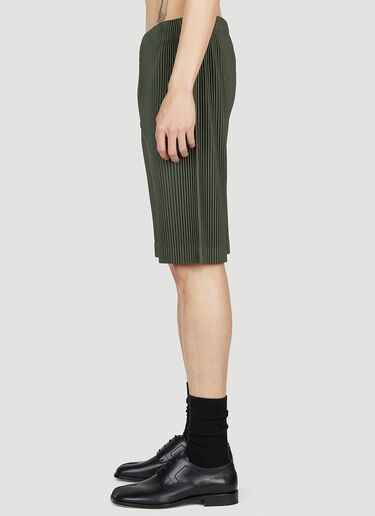 Homme Plissé Issey Miyake Plisse Shorts Khaki hmp0153004