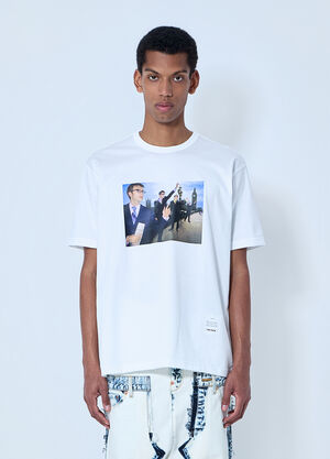 Junya Watanabe Graphic Print T-Shirt White jwn0164006