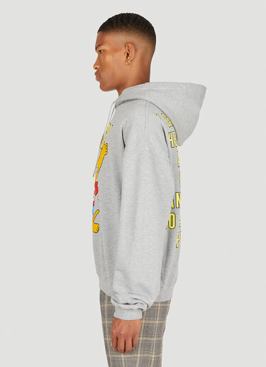 Gucci Cat Print Hooded Sweatshirt Grey guc0150106