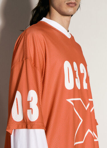 032C Lax Layered Long-Sleeve T-Shirt Red cee0156008
