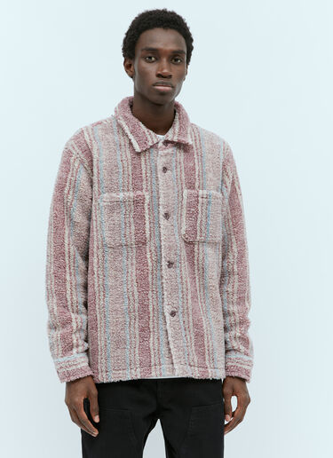 Stripe Sherpa Shirt Stüssy Stripe Sherpa Shirt Pink sts0154010
