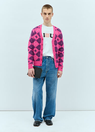 Acne Studios 方脸徽标 T 恤 白色 acn0355001