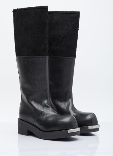 MM6 Maison Margiela Biker Boots Black mmm0254015