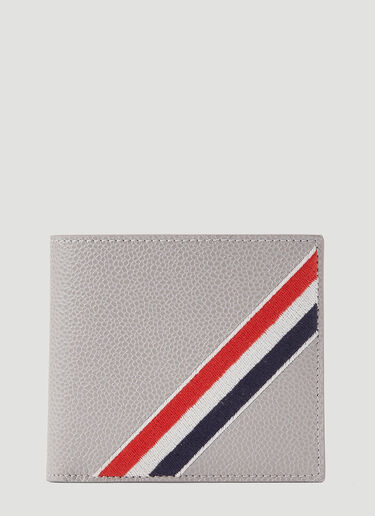 Thom Browne Bi-Fold Wallet Grey thb0144002