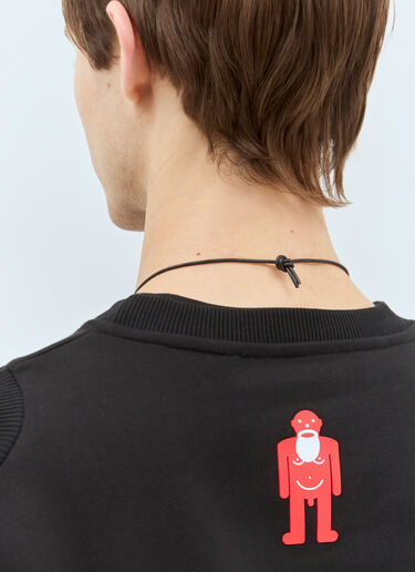 Walter Van Beirendonck Stop War Necklace Black wlt0158028