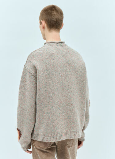 Acne Studios 提花骷髅图案针织衫 灰色 acn0156003