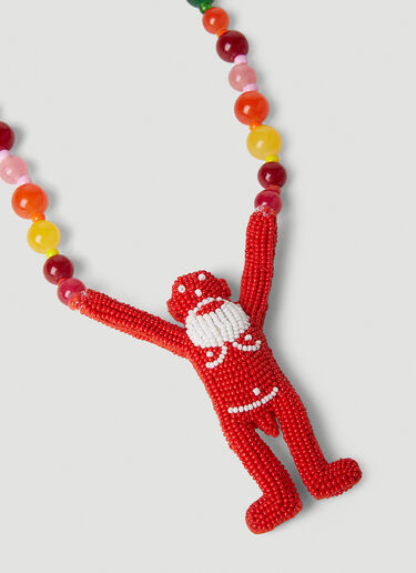 Walter Van Beirendonck Walter Beads Necklace Red wlt0152044