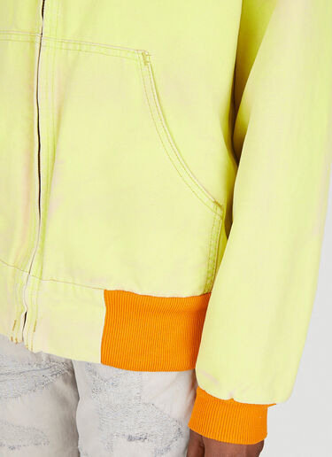 NOTSONORMAL Zip Up Hooded Sweatshirt Yellow nsm0348004