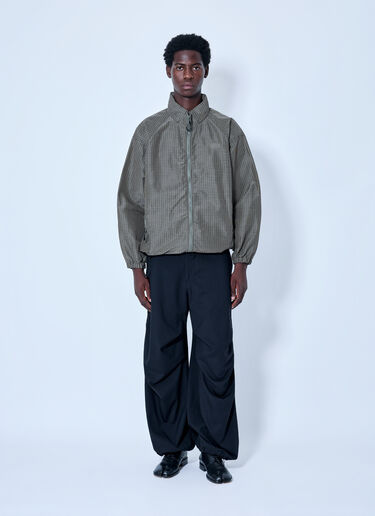 LN-CC® - Comme des Garçons Homme: Lightweight Plaid Jacket - Khaki Comme des Garçons Homme Lightweight Plaid Jacket Khaki cdh0164010