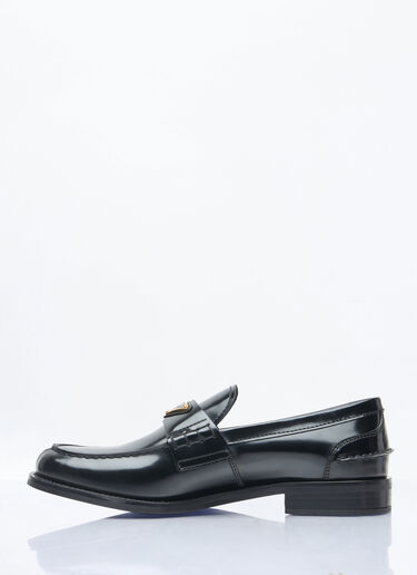 Prada Brushed Leather Loafers Black pra0259005