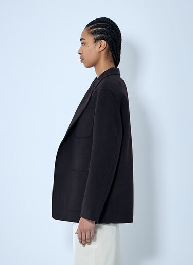 TOTEME Doublé Wool Jacket Black tot0260010