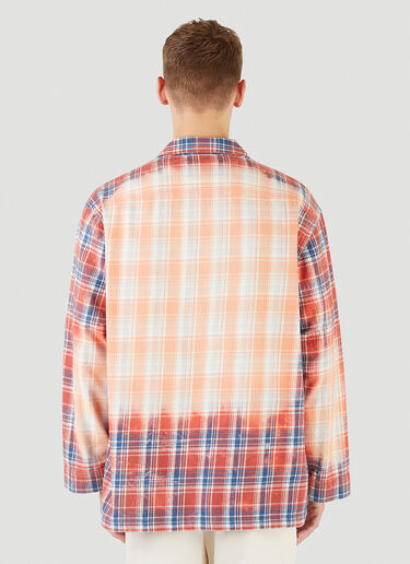 Acne Studios Bleached Check Shirt Pink acn0145026