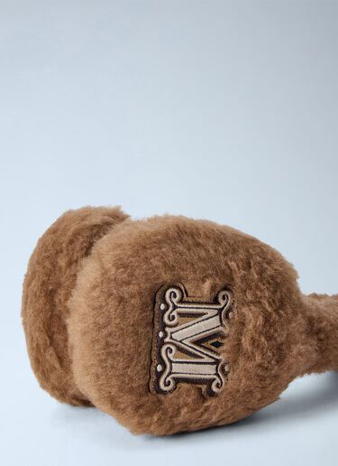 LN-CC® - Max Mara: Teddy Fleece Earmuffs - Camel Max Mara Teddy Fleece Earmuffs Camel max0266076