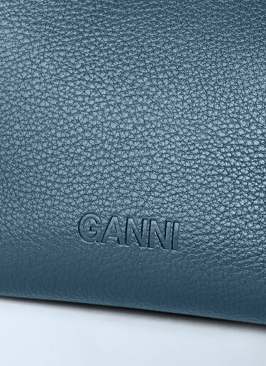 GANNI Bou Mini Tressé Handbag Blue gan0266028