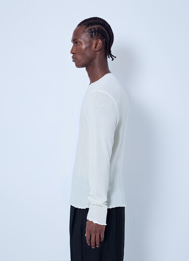 LN-CC® - Our Legacy: Elongated Longsleeve Top - White Our Legacy Elongated Longsleeve Top White our0165021