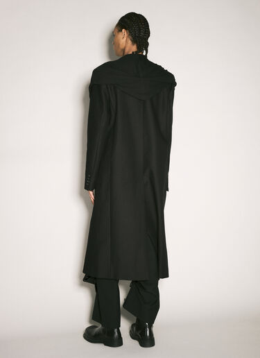Y/Project Draped Hood Coat Black ypr0358002