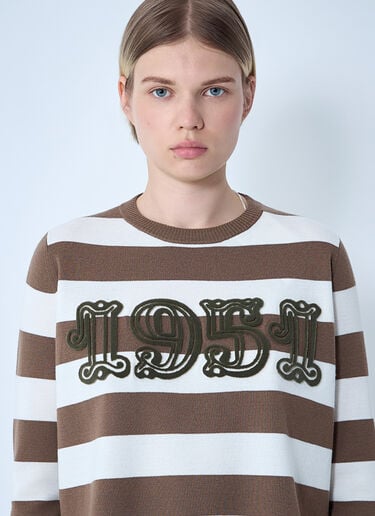 Striped Sweater Max Mara Striped Sweater Brown max0261005