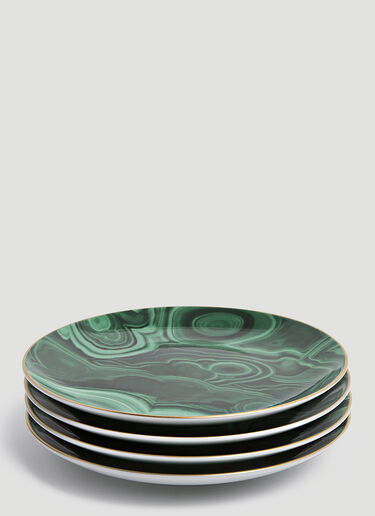 L'Objet Malachite Canapé Plate Set Green wps0642298