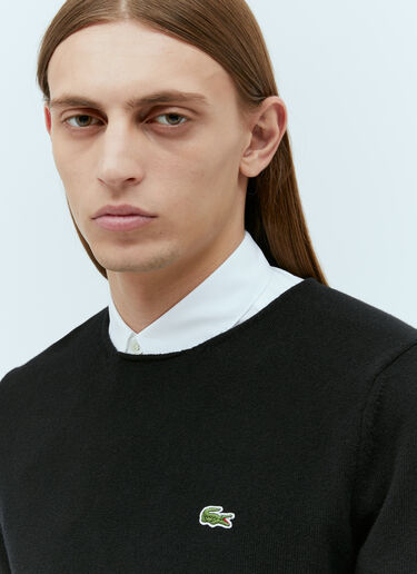 ロゴパッチ・ニットセーター Comme des Garçons SHIRT ロゴパッチ・ニットセーター ブラック cdg0154007