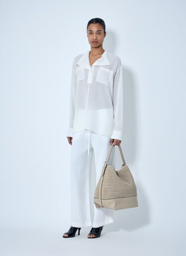 Sheer Silk Blouse TOTEME Sheer Silk Blouse White tot0264023