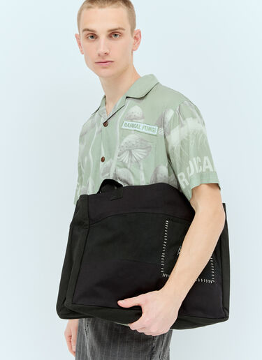 Space Available Patch Pocket Tote Bag Black spa0356020